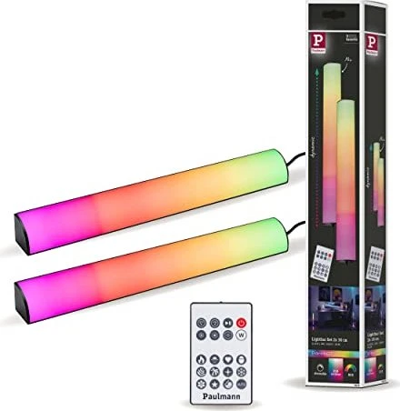 Paulmann Entertain LED-Streifen USB 0.6W RGB schwarz, 2 Stück