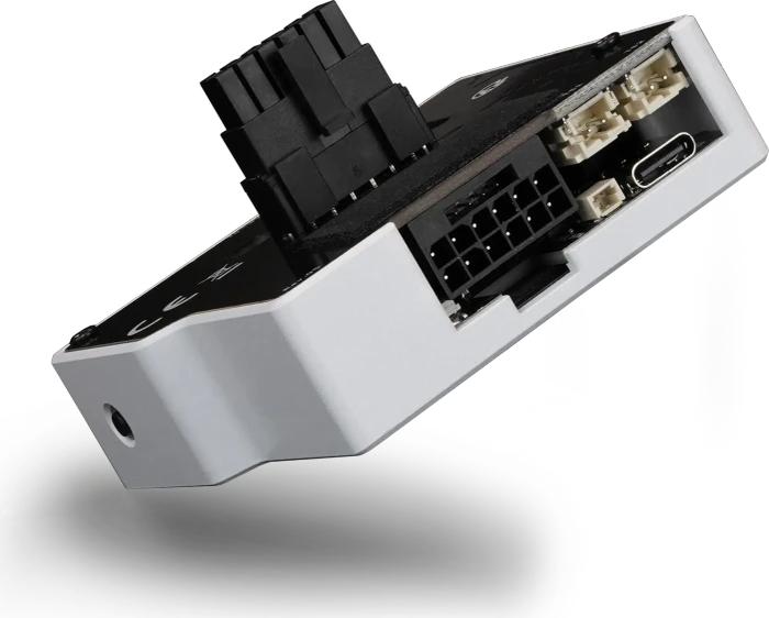 Thermal Grizzly WireView Pro II GPU Normal, 90°, 12V-2x6, Sense-Pins an der Oberseite, White Edition, weiß
