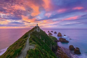 Schmidt Spiele Nugget Point Lighthouse The Catlins South Island New Zealand