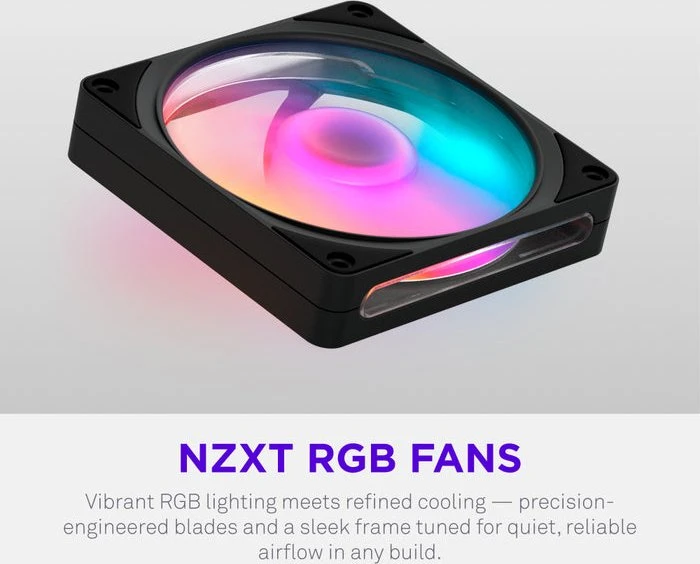 NZXT F120 RGB, schwarz, 120mm