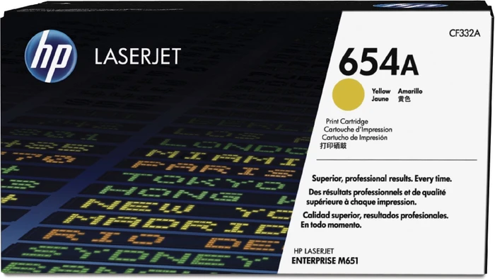 HP Toner 654A gelb