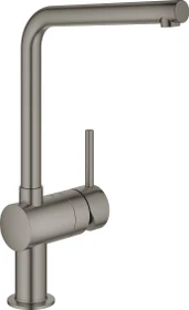 Grohe Minta L-Auslauf hard graphite gebürstet
