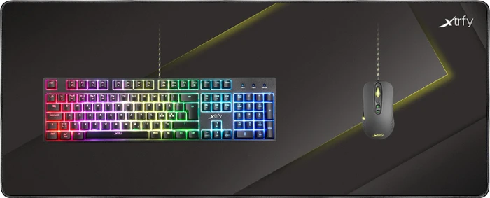 Cherry Xtrfy GP1 XL Mauspad schwarz/gelb