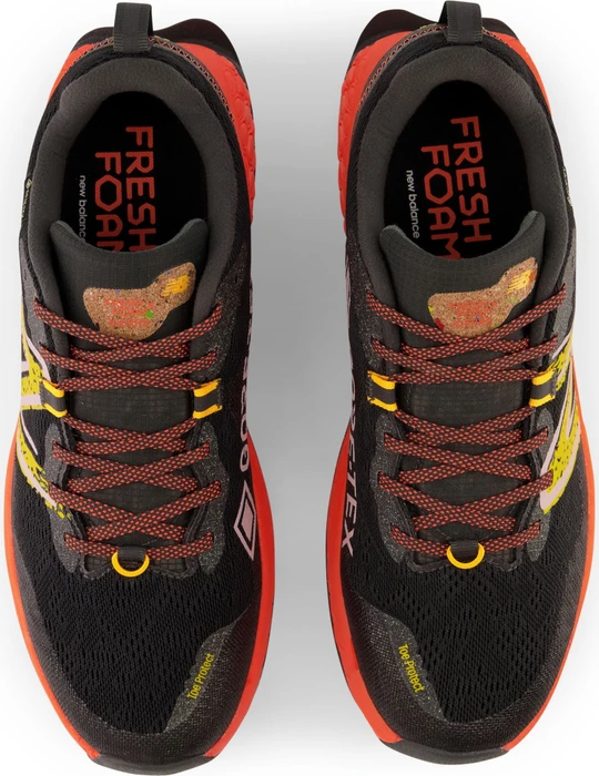 New Balance Fresh Foam X Hierro v7 GTX blacktop/neon dragonfly/hot marigold (Herren)