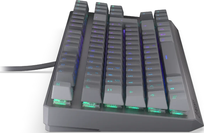 Endorfy Thock V2 TKL, PBT, grau, LEDs RGB, hot-swap, Endorfy RED, USB, DE