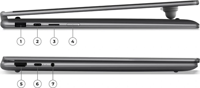 Lenovo Yoga 7i 2-in-1 16IPH11 Aura Edition, Luna Grey, Core Ultra 7 355, 16GB RAM, 1TB SSD, DE