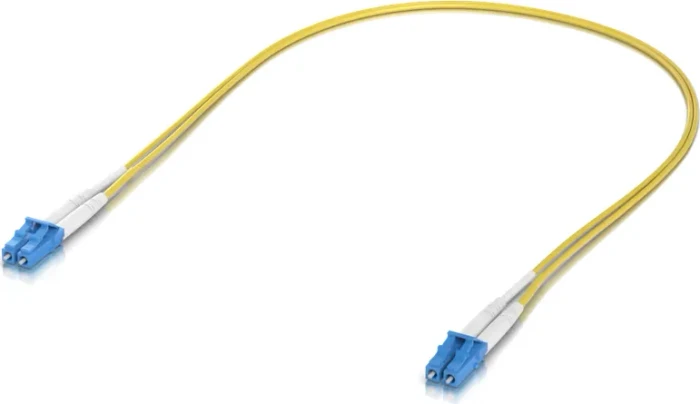 Ubiquiti UniFi LWL Duplex Kabel, OS2, 2x LC-UPC Stecker/2x LC-UPC Stecker, 0.5m, gelb