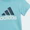 adidas Essentials Organic Cotton T-Shirt and Shorts Set light aqua/shadow violet (Junior) Vorschaubild
