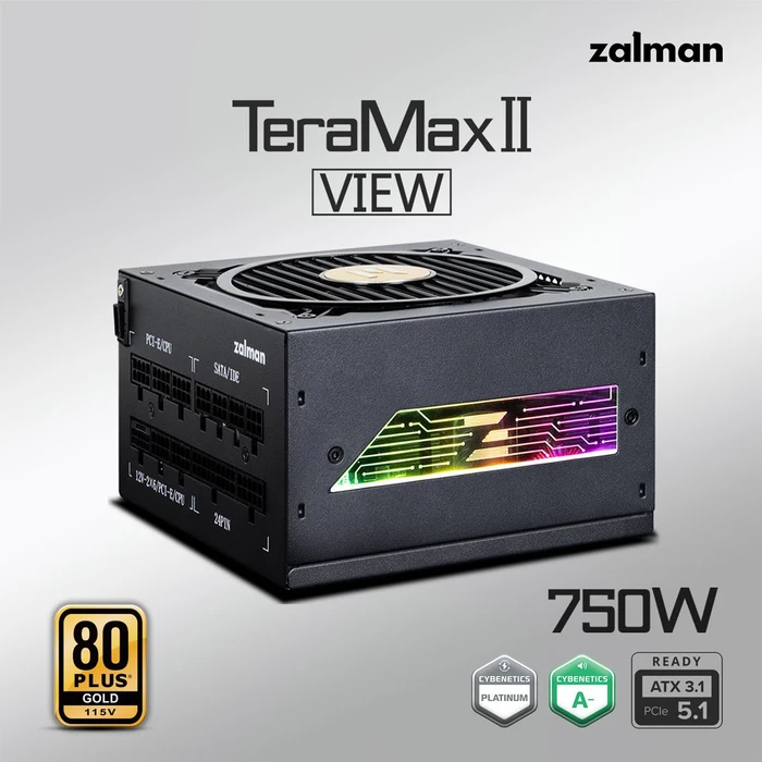 Zalman TeraMax II VIEW schwarz 750W, ATX 3.1