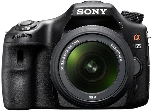 Sony Alpha 65 mit Objektiv 18-55mm 3.5-5.6 DT SAM und 55-200mm 4.0-5.6 DT SAM