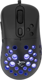 White Shark Azrael Black Gaming Mouse, schwarz, USB
