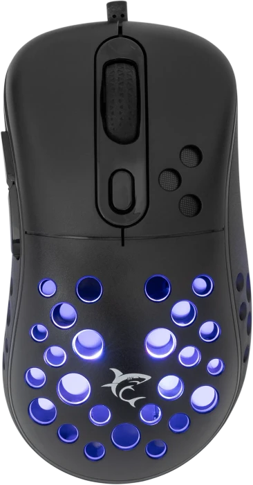 White Shark Azrael Black Gaming Mouse, schwarz, USB