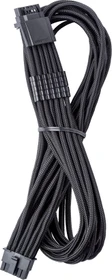 CableMod Universal Pro ModMesh, 12V-2x6 Kabel, StealthSense, natives 12V-2x6 Kabel, 1x 16-Pin PCIe 5.1 Stecker auf 16-Pin PCIe 5.1 Stecker, schwarz, 60cm