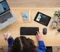 Trust Lyra Multi-Device Wireless Keyboard & Mouse Set, schwarz, USB/Bluetooth, DE Vorschaubild