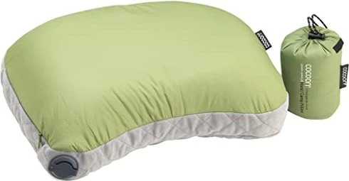 Cocoon Air Core Hood/Camp Pillow Ultralight Reise Kissen wasabi/grey