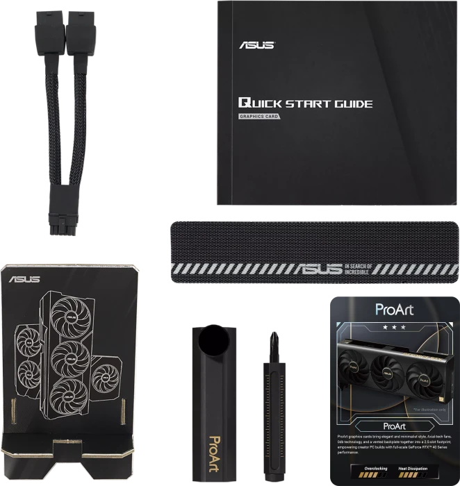 ASUS ProArt GeForce RTX 4070 Ti OC, PROART-RTX4070TI-O12G, 12GB GDDR6X, HDMI, 3x DP