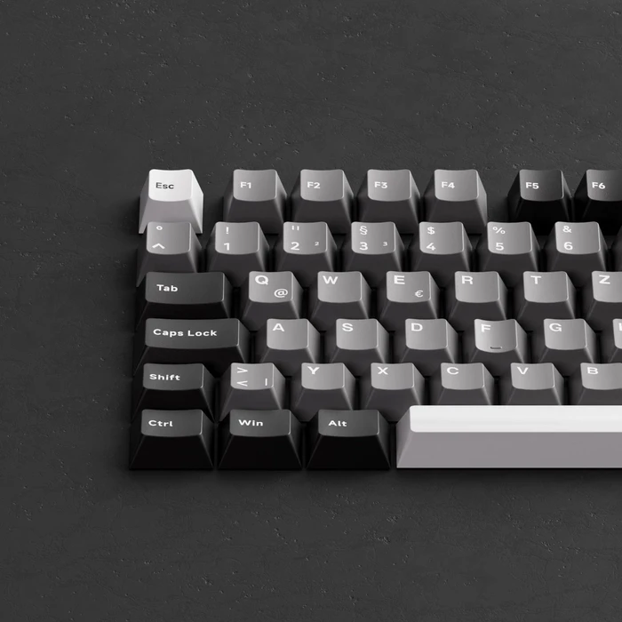 Akko Monsgeek M1 V5 Custom Mechanical Keyboard, Black & Silver, LEDs RGB, hot-swap, V3 Piano Pro, USB/Bluetooth, DE