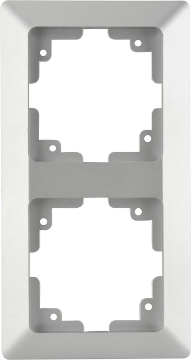 uniTEC LE MANS Serie 603 Abdeckrahmen 2-fach, silber