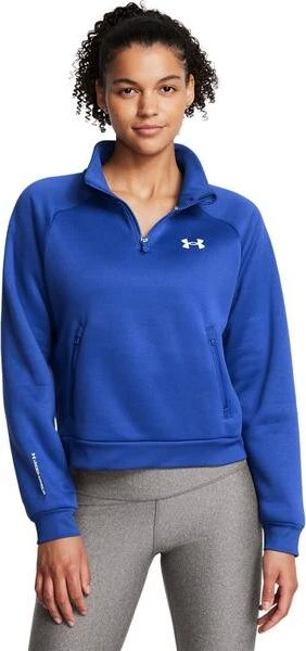 Under Armour Fleece Pro Zip Sweatshirt tech blue/white (Damen)