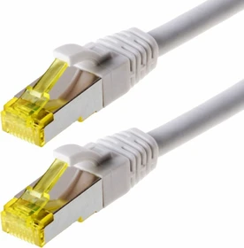Helos Premium Patchkabel, Cat6a, S/FTP, RJ-45/RJ-45, 30m, weiß