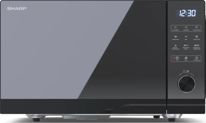 Sharp YC-GC52BE-B Mikrowelle mit Grill/Heißluft
