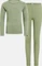 Odlo Active Warm Base Layer Set odlo steel grey melange/matte green (Junior) Vorschaubild