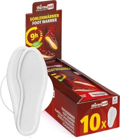 Thermopad Sohlenwärmer beheizbare Einlegesohlen