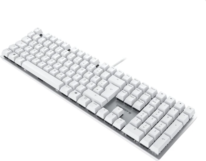 Cherry KC 200 MX, silber/weiß, MX2A BROWN, USB, DE