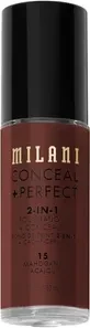 Milani Conceal + Perfect 2-in-1 Foundation + Concealer 15 mahogany, 30ml