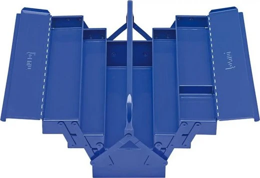 Forum Stahlblech-Werkzeugkasten 53x20x20cm blau