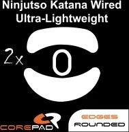 Corepad Skatez PRO für Ninjutso Katana Ultralight, Mausgleiter, weiß