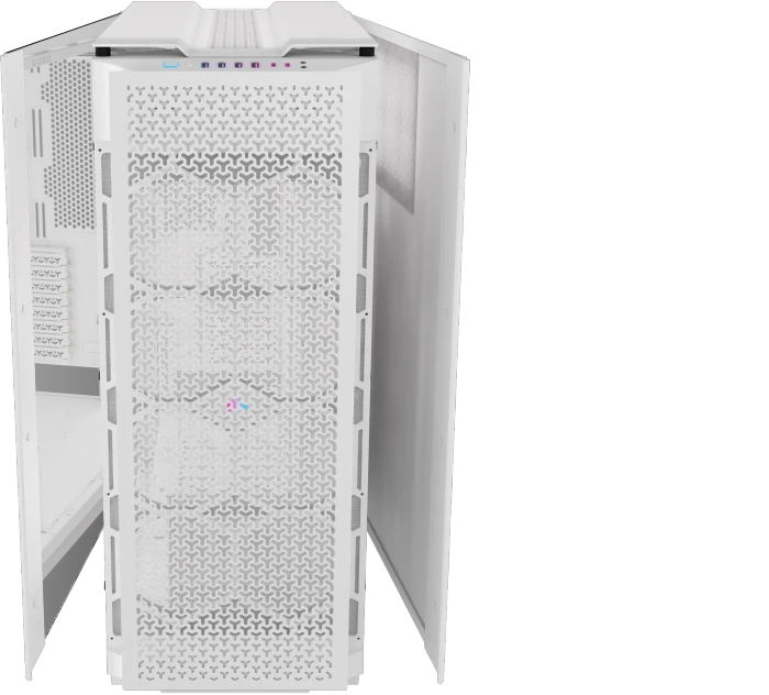 Corsair 9000D RGB Airflow White, Glasfenster