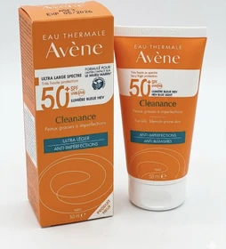 Pierre Fabre Avène Cleanance Sonnenfluid ultra-leicht ohne Duftstoffe LSF50+, 50ml