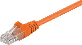 goobay Patchkabel, Cat5e, U/UTP, RJ-45/RJ-45, 20m, orange