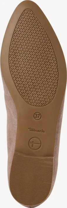 Tamaris Leder Ballerina taupe (Damen)