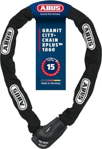 ABUS Granit CityChain X-Plus 1060/110 Kettenschloss, Schlüssel