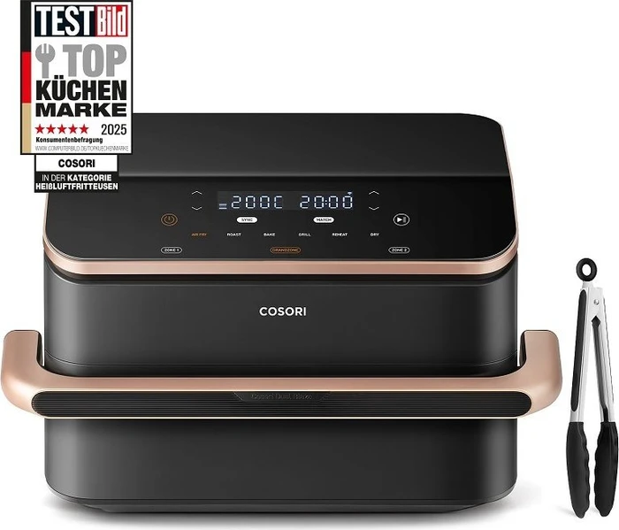 Cosori Dual Blaze Twin Fry 10l schwarz/kupfer