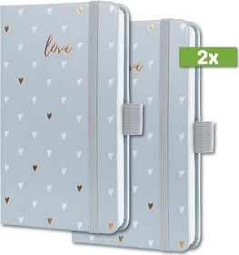 Sigel Jolie Wochenkalender 2024, A6, Hardcover, grey love, 87 Blatt
