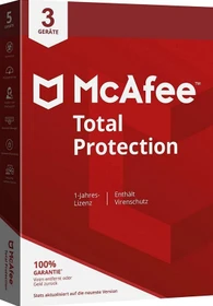 McAfee Total Protection, 3 User, 1 Jahr, PKC (multilingual) (Multi-Device) (MTP21MNR3RFL2T)