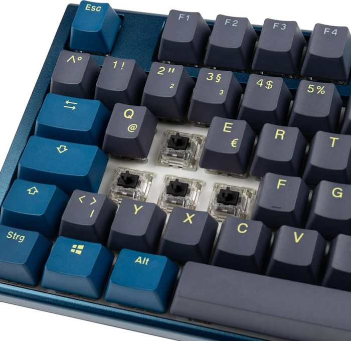 Ducky One 3 DayBreak TKL PBT blau, LEDs RGB, MX RGB BLACK, USB, DE