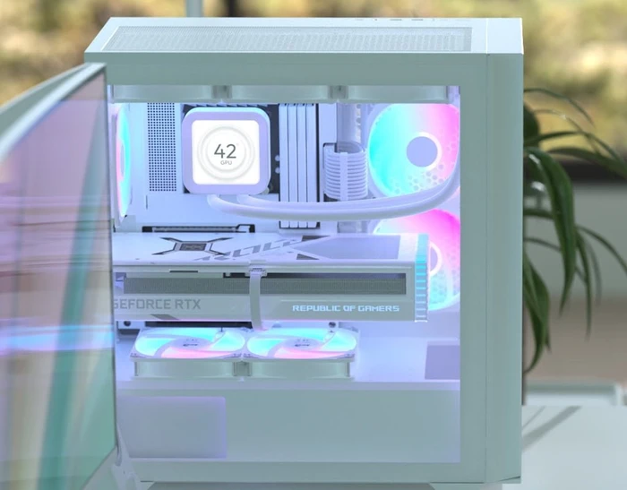 AeroCool D502A White, Glasfenster