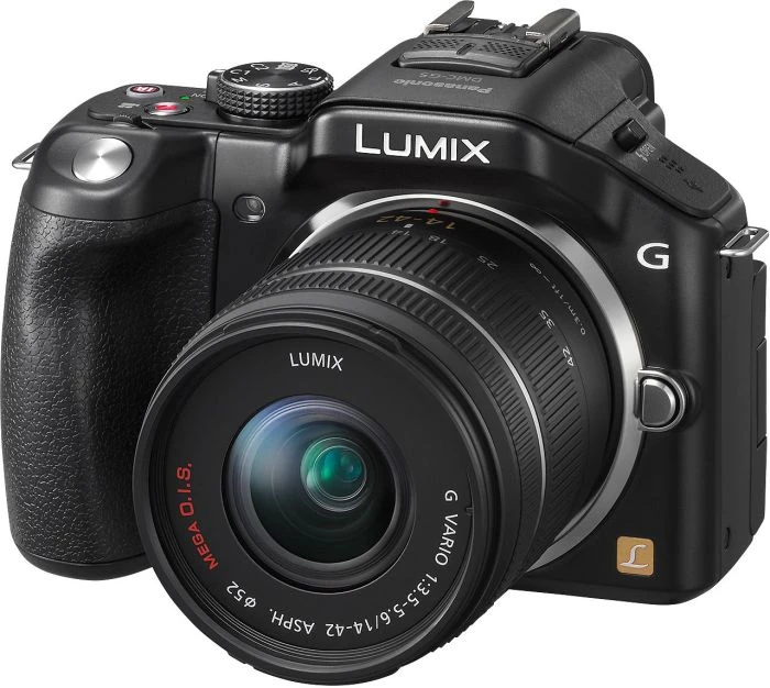 Panasonic Lumix DMC-G5 schwarz mit Objektiv Lumix G Vario 14-42mm 3.5-5.6 ASPH OIS