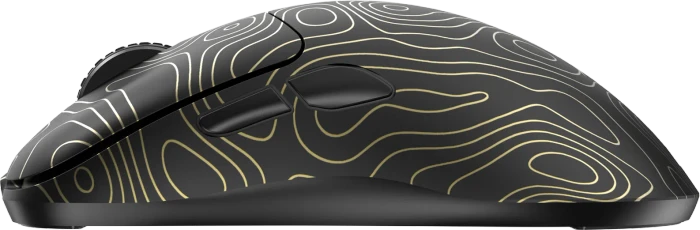 White Shark Aero Gold Wireless Gaming Mouse, schwarz/gold, USB