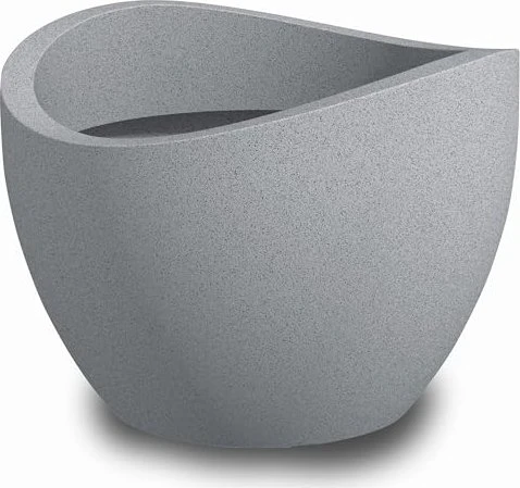 Scheurich Wave Globe 250 oval 39.5x34.4cm stony grey