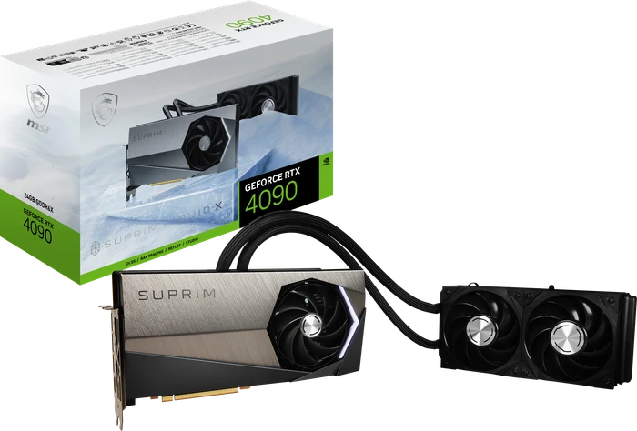 MSI GeForce RTX 4090 Suprim Liquid X 24G, 24GB GDDR6X, HDMI, 3x DP