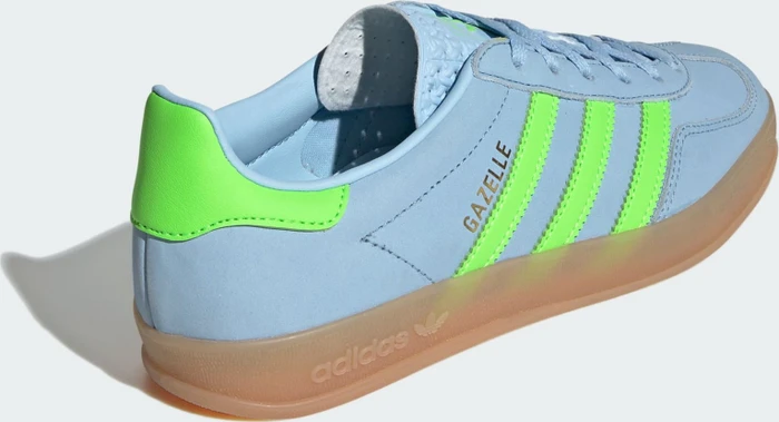 adidas Gazelle Indoor clear sky/solar green/gum (Damen)