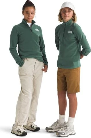 The North Face Glacier 1/4 Zip Sweatshirt duck green (Junior)