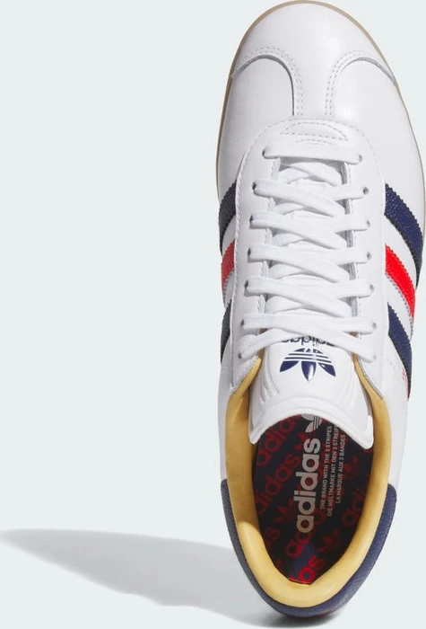 adidas Gazelle Spikeless cloud white/dark blue/red