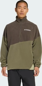 adidas Terrex Multi Climawarm Fleece Anorak shadow olive/olive strata (Herren)