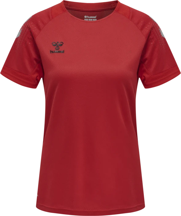 hummel Lead Poly Trikot kurzarm true red (Damen)